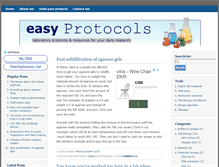 Tablet Screenshot of easyprotocols.com